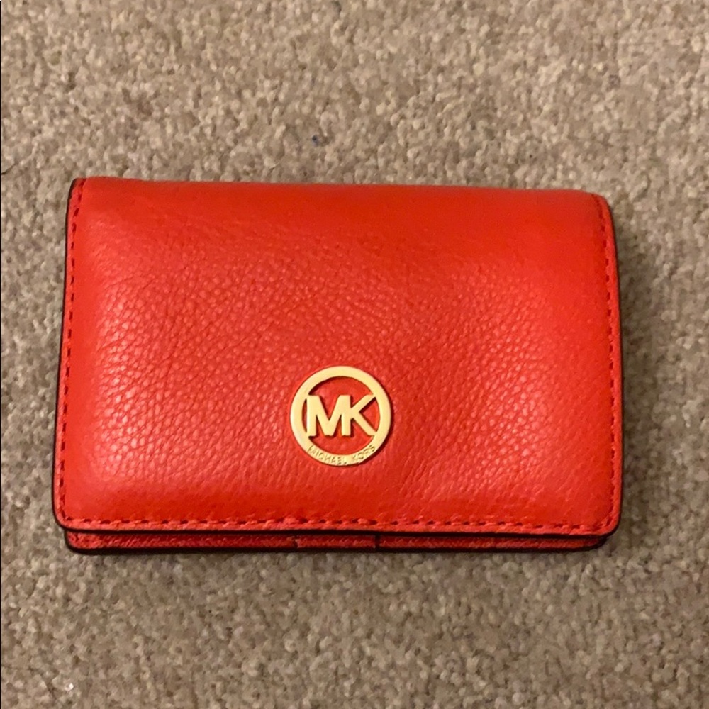 Michael kors orange  wallet
